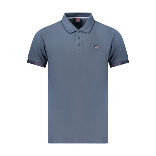 Norway 1963 Blue Cotton Men Polo Shirt