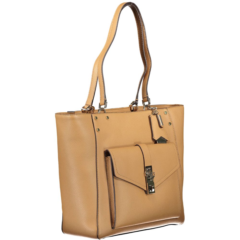 Guess Jeans Brown Polyethylene Handbag