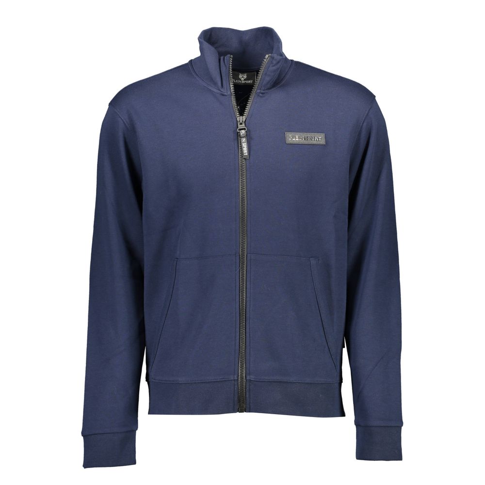 Plein Sport Blue Cotton Sweater
