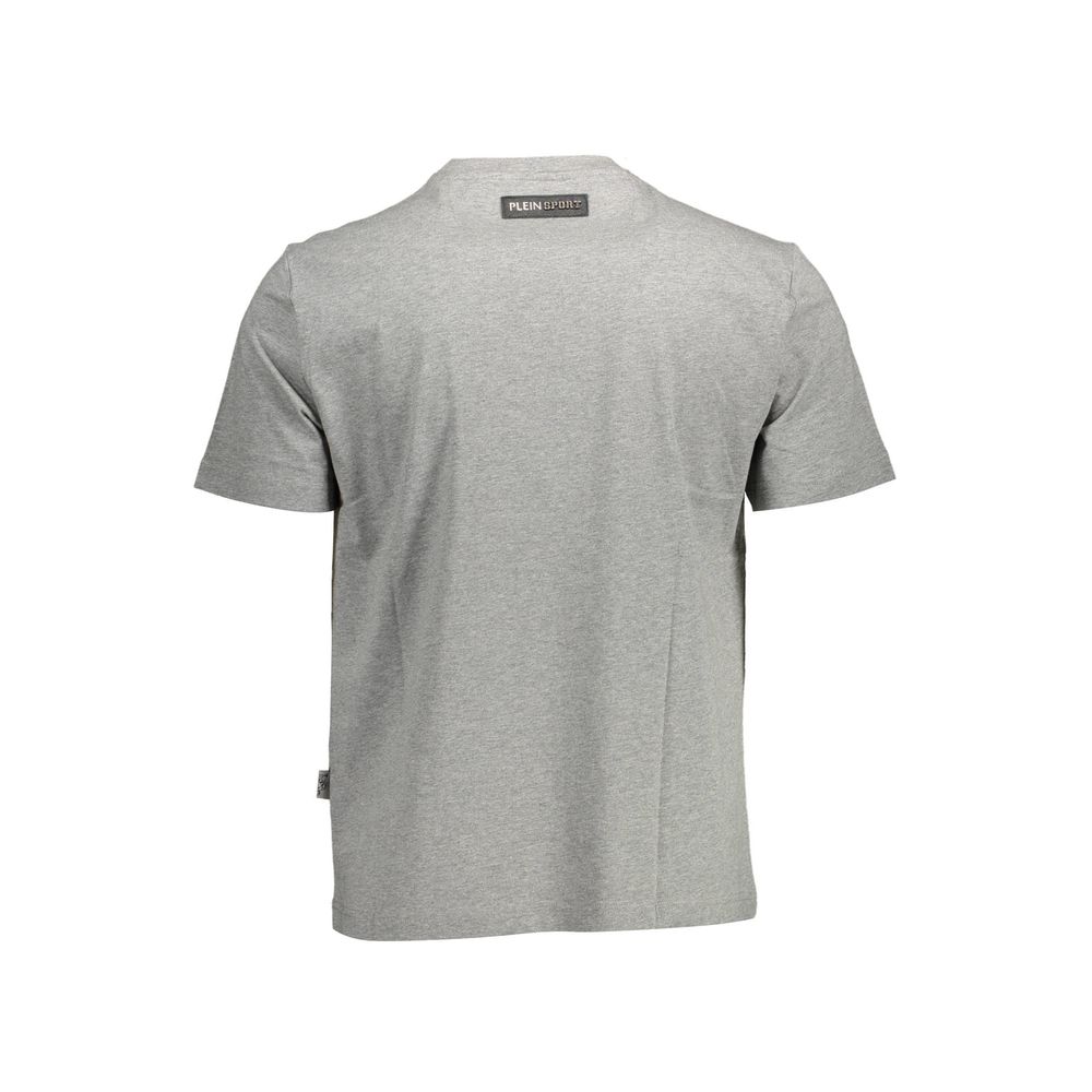 Plein Sport Gray Cotton T-Shirt