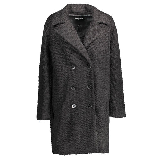 Desigual Black Polyester Jackets & Coat