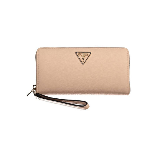 Guess Jeans Pink Polyethylene Wallet