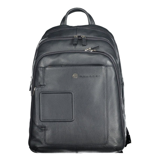 Piquadro Blue Leather Backpack