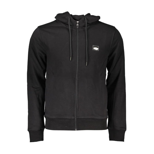 Cavalli Class Black Cotton Sweater