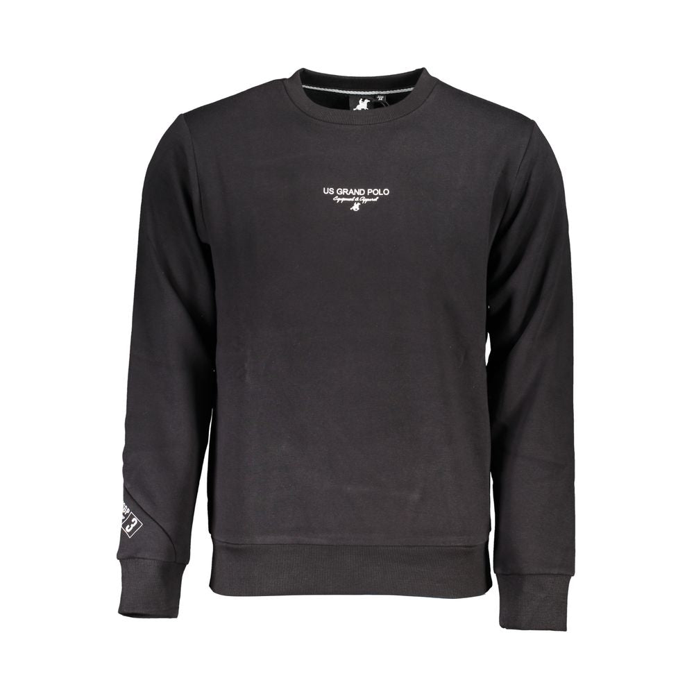 U.S. Grand Polo Black Cotton Sweater