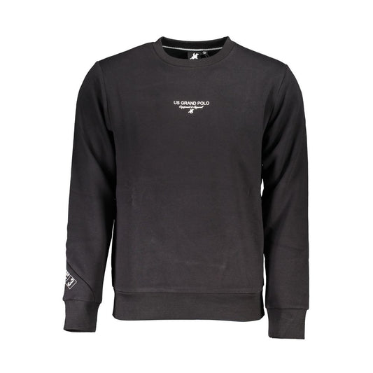 U.S. Grand Polo Black Cotton Sweater