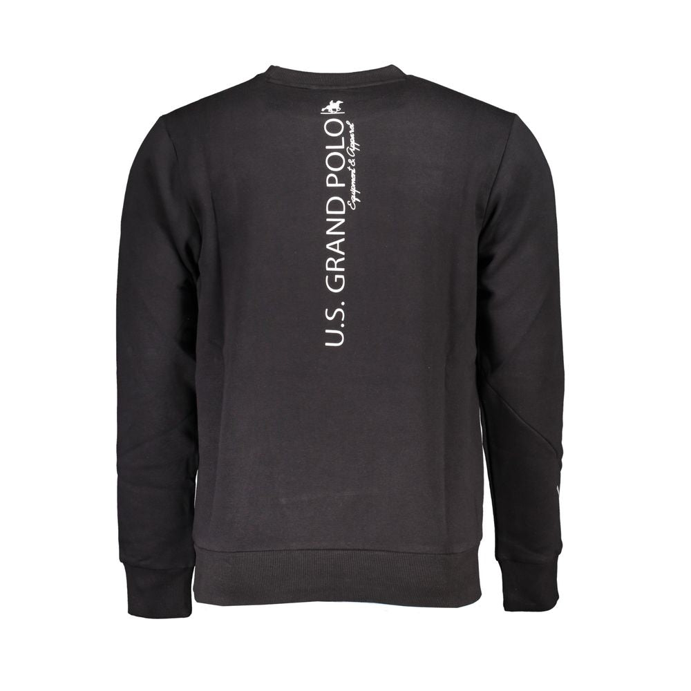 U.S. Grand Polo Black Cotton Sweater