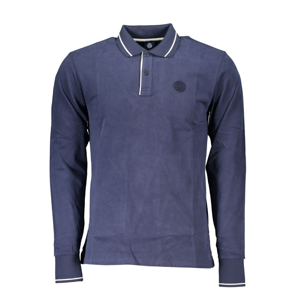 North Sails Blue Cotton Polo Shirt