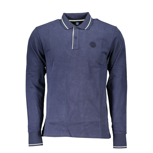 North Sails Blue Cotton Polo Shirt