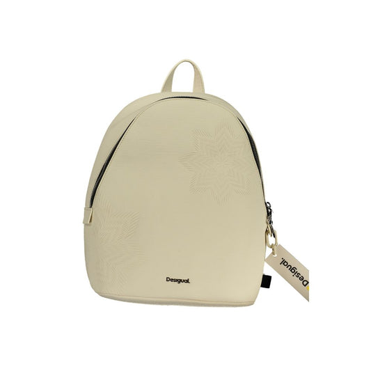 Desigual White Polyethylene Backpack
