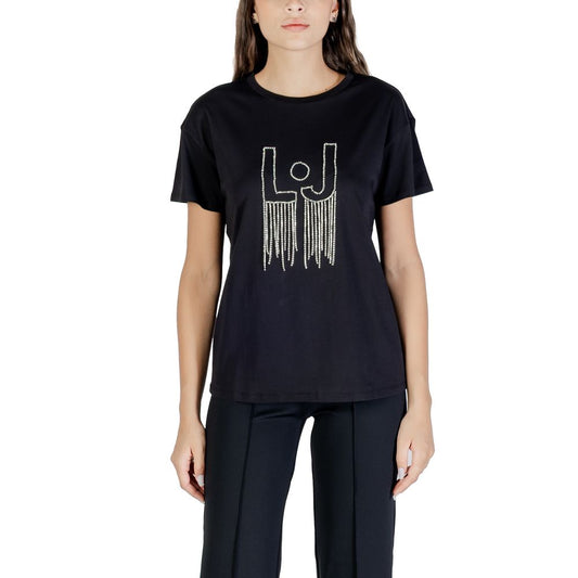Liu Jo Black Cotton T-Shirt