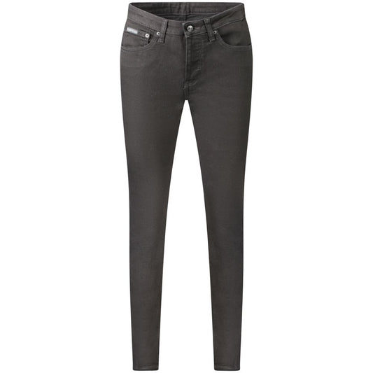 Calvin Klein Black Cotton Jeans & Pant