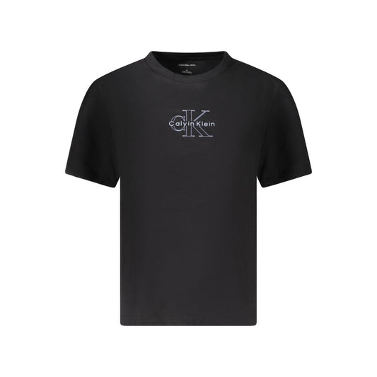 Calvin Klein Black Cotton Tops & T-Shirt