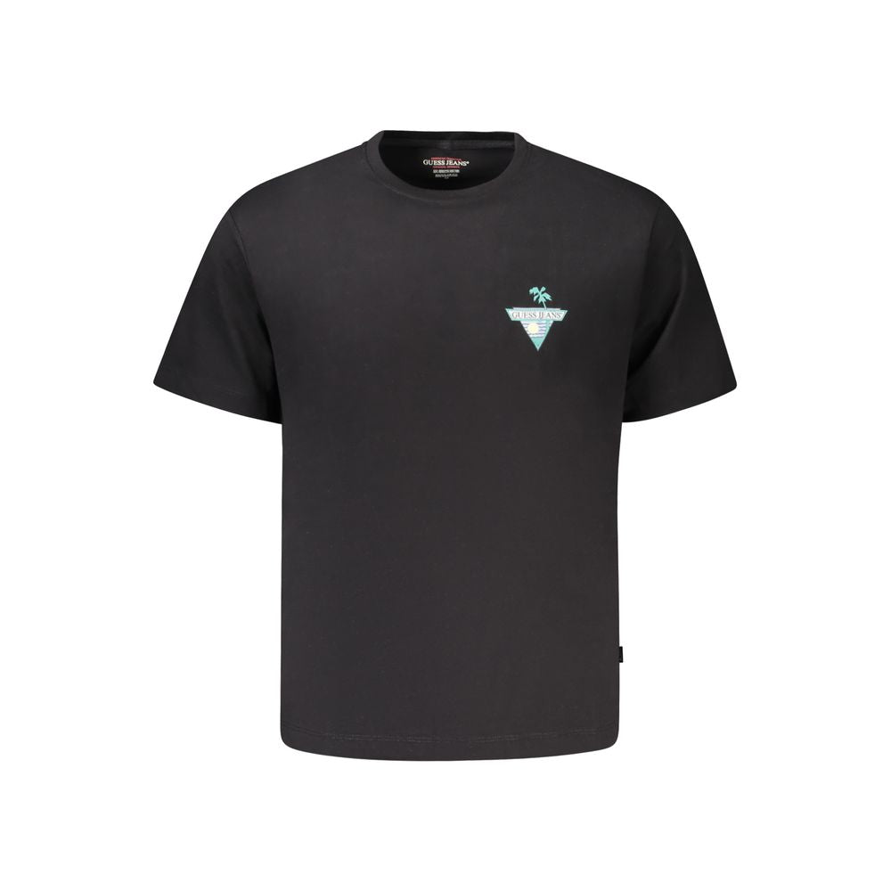 Guess Jeans Black Cotton T-Shirt