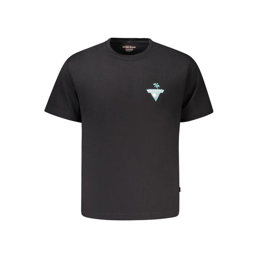 Guess Jeans Black Cotton T-Shirt