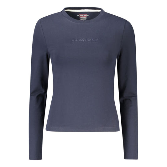 Guess Jeans Blue Cotton Tops & T-Shirt