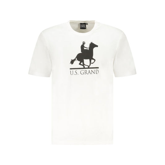 U.S. Grand Polo White Cotton T-Shirt
