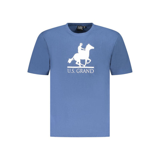 U.S. Grand Polo Blue Cotton T-Shirt