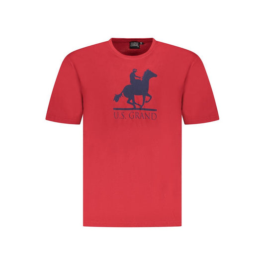 U.S. Grand Polo Red Cotton T-Shirt