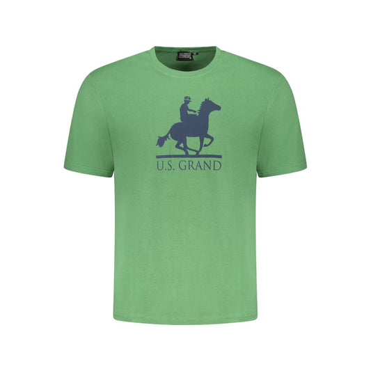 U.S. Grand Polo Green Cotton T-Shirt