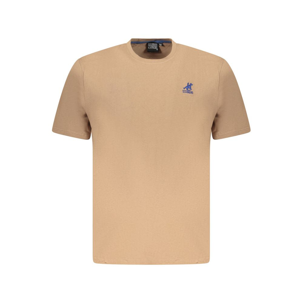 U.S. Grand Polo Brown Cotton T-Shirt