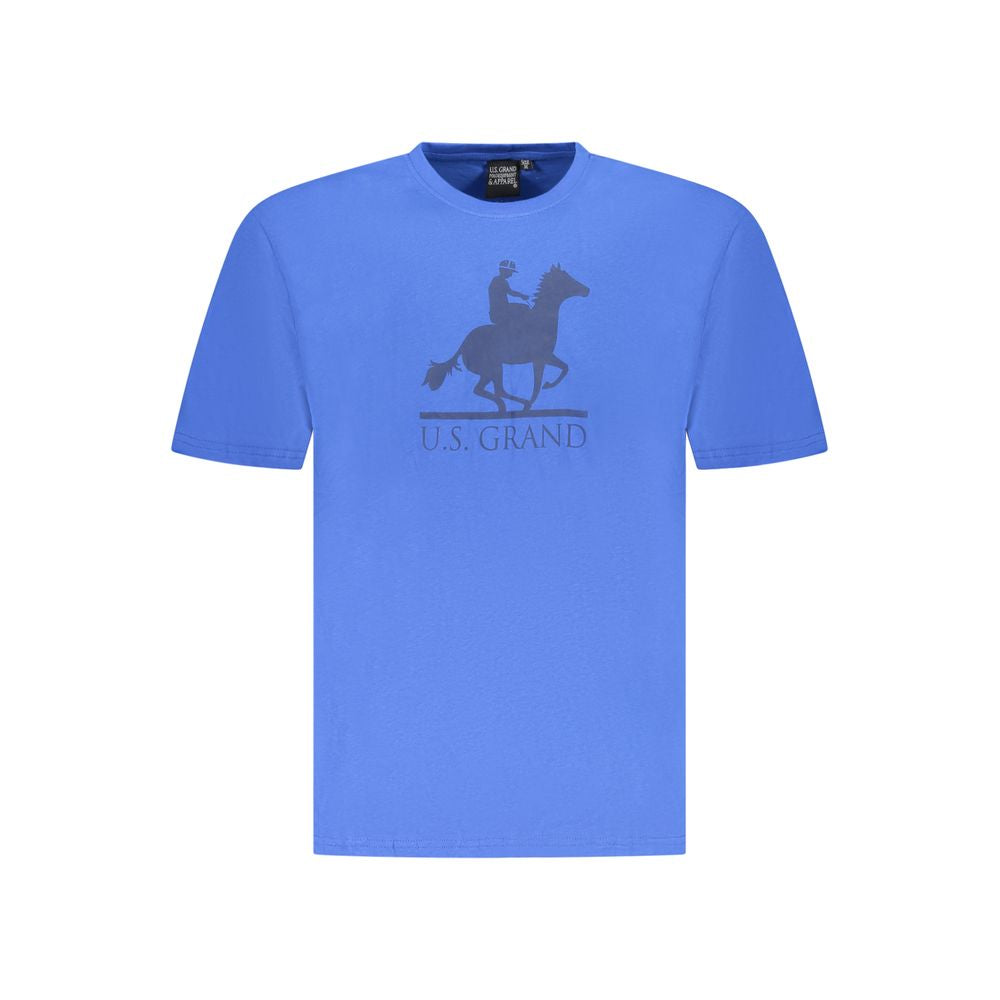 U.S. Grand Polo Blue Cotton T-Shirt