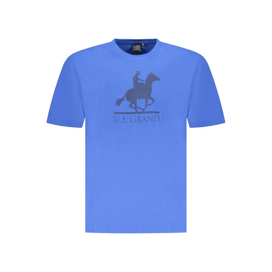 U.S. Grand Polo Blue Cotton T-Shirt