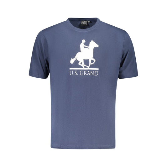 U.S. Grand Polo Blue Cotton T-Shirt