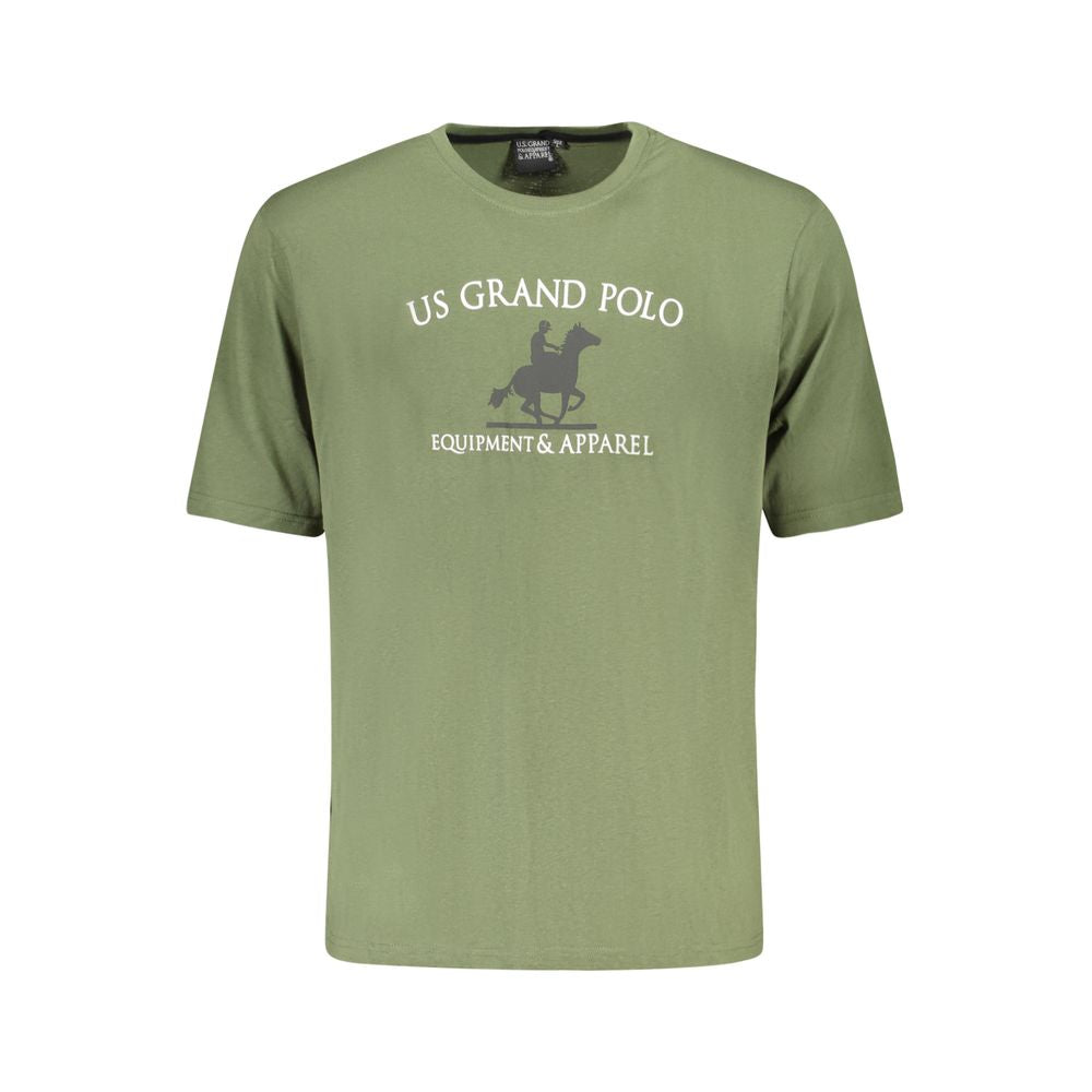 U.S. Grand Polo Green Cotton T-Shirt