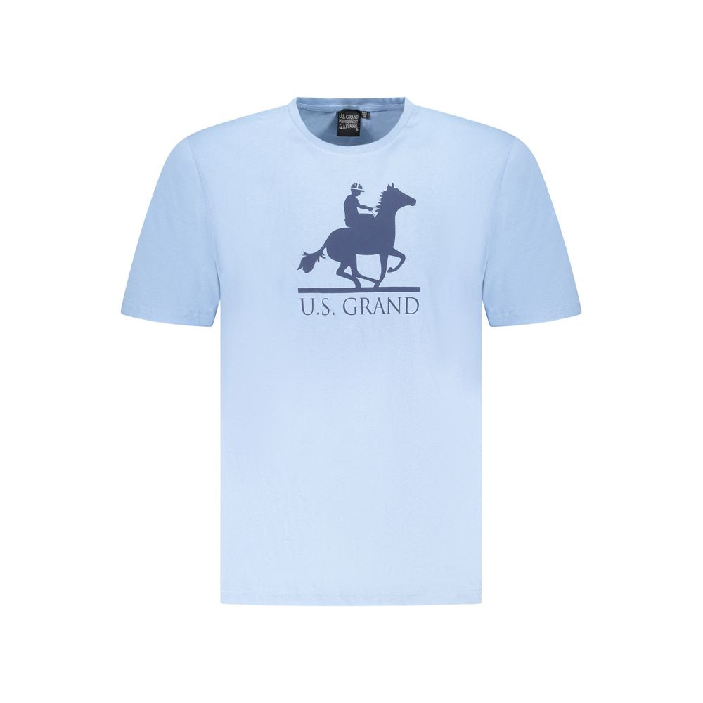 U.S. Grand Polo Blue Cotton T-Shirt