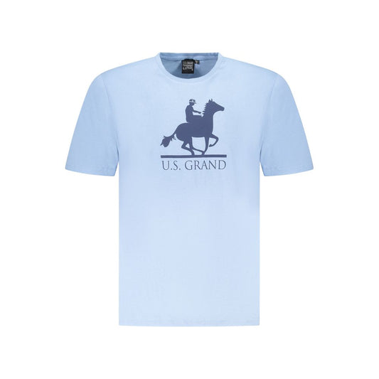 U.S. Grand Polo Blue Cotton T-Shirt