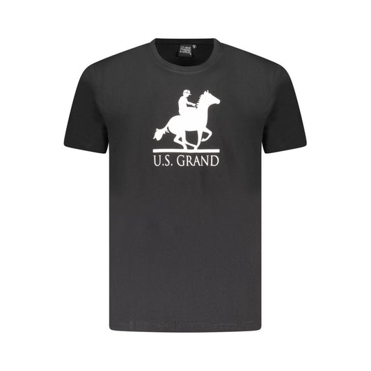 U.S. Grand Polo Black Cotton T-Shirt
