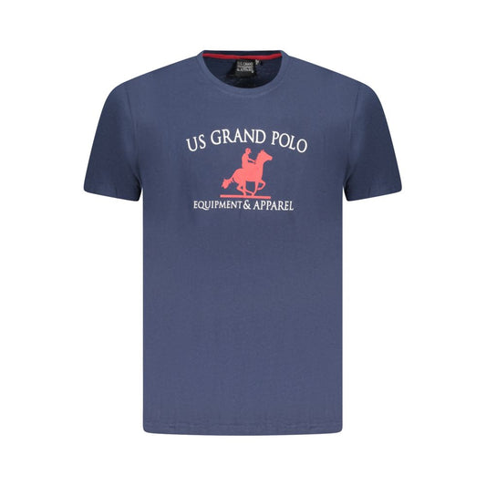 U.S. Grand Polo Blue Cotton T-Shirt