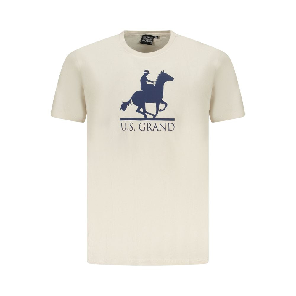 U.S. Grand Polo Beige Cotton T-Shirt
