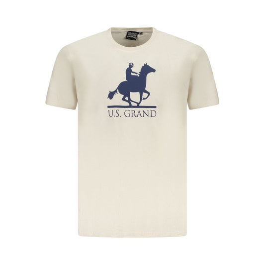 U.S. Grand Polo Beige Cotton T-Shirt