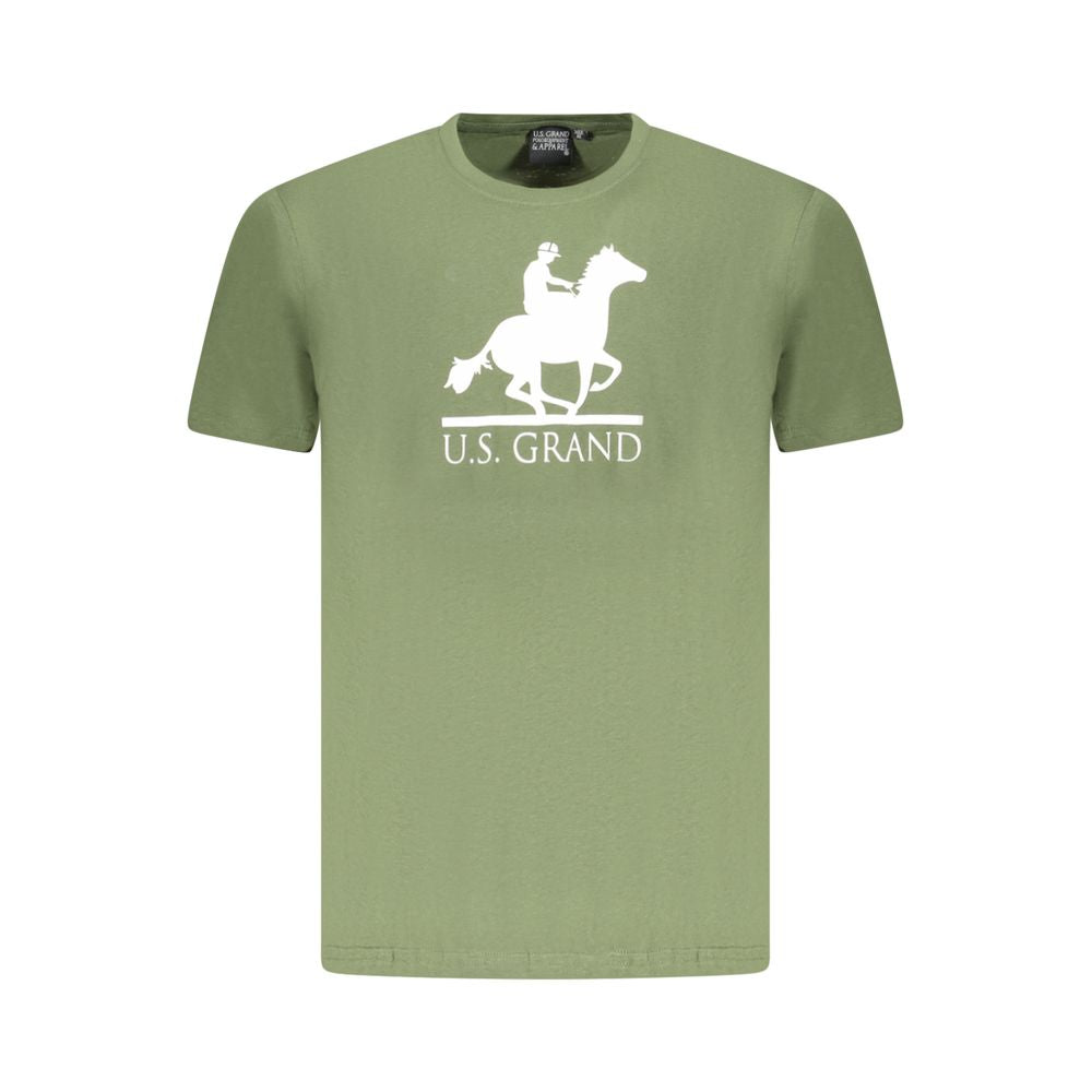 U.S. Grand Polo Green Cotton T-Shirt