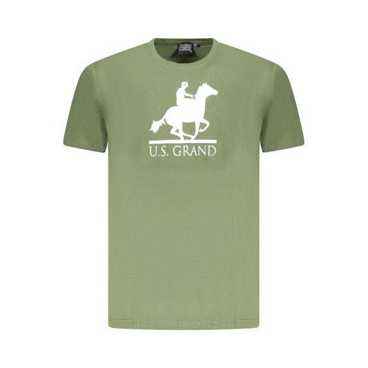 U.S. Grand Polo Green Cotton T-Shirt