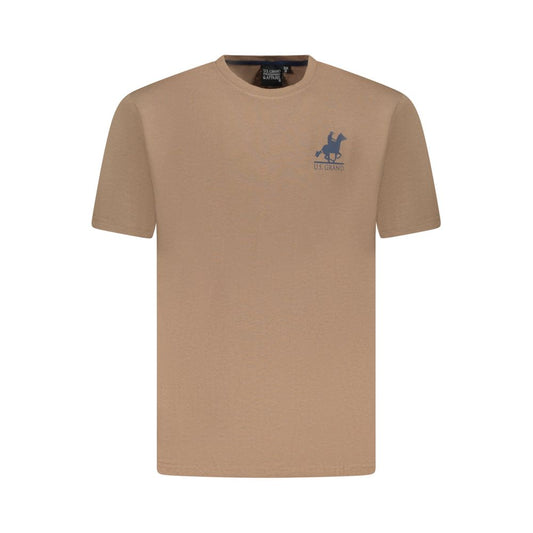 U.S. Grand Polo Brown Cotton T-Shirt