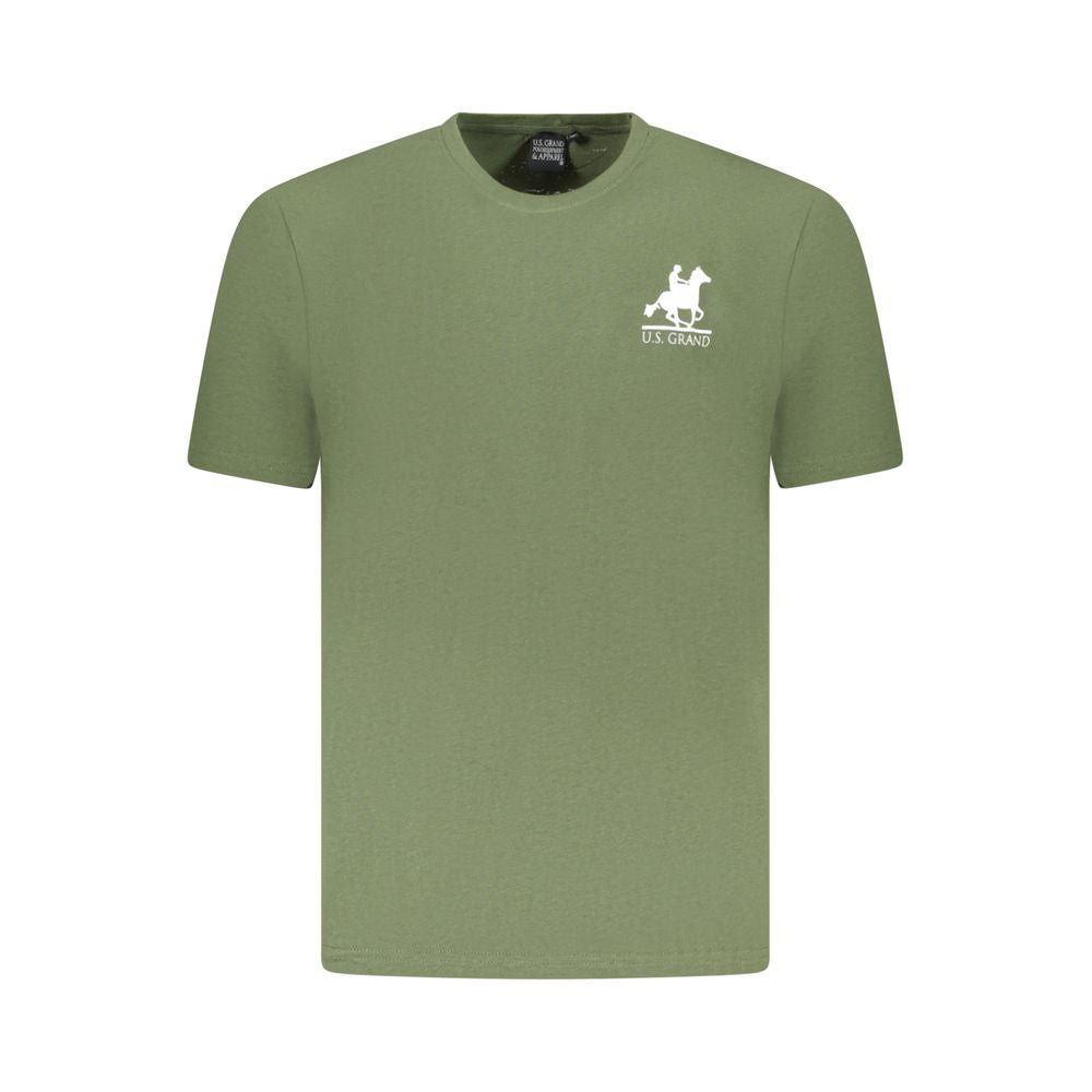 U.S. Grand Polo Green Cotton T-Shirt