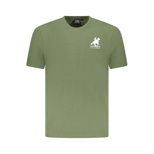 U.S. Grand Polo Green Cotton T-Shirt