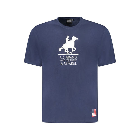 U.S. Grand Polo Blue Cotton T-Shirt