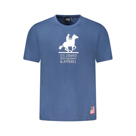 U.S. Grand Polo Blue Cotton T-Shirt