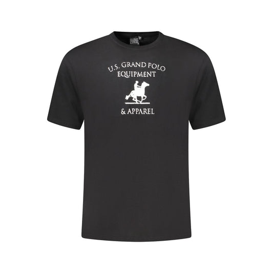U.S. Grand Polo Black Cotton T-Shirt