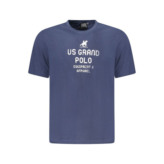 U.S. Grand Polo Blue Cotton T-Shirt