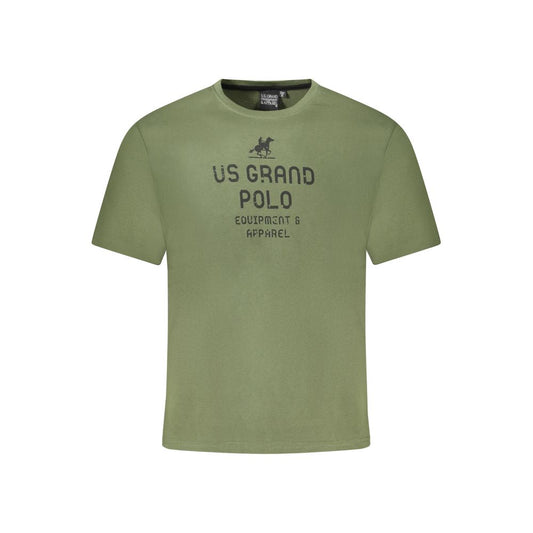 U.S. Grand Polo Green Cotton T-Shirt