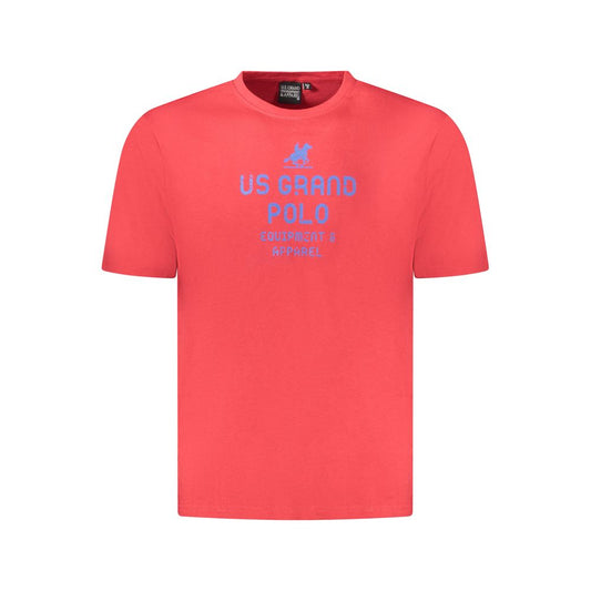 U.S. Grand Polo Red Cotton T-Shirt