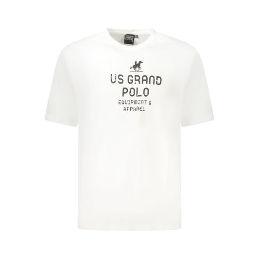 U.S. Grand Polo White Cotton T-Shirt