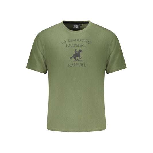 U.S. Grand Polo Green Cotton T-Shirt