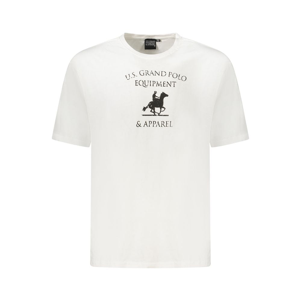 U.S. Grand Polo White Cotton T-Shirt