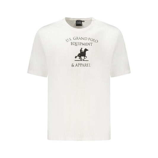 U.S. Grand Polo White Cotton T-Shirt